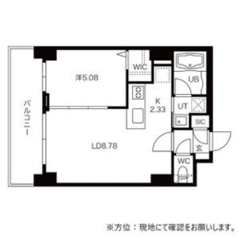 BPRレジデンス琴似(1LDK/2階)の間取り写真