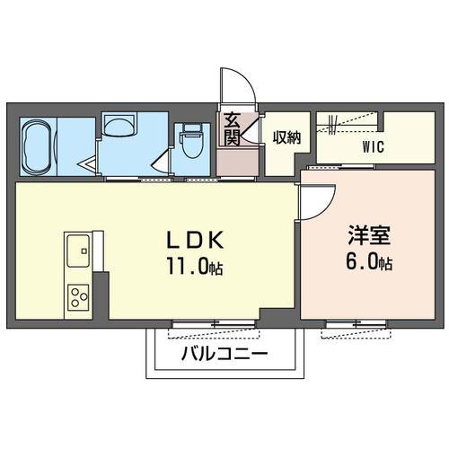 ベレオMS(1LDK/3階)の間取り写真