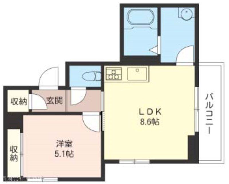 ART SRHERE KOKUBUNJI(1LDK/2階)の間取り写真