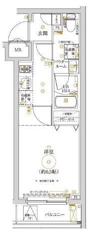 LUMEED横濱山手(1K/3階)の間取り写真