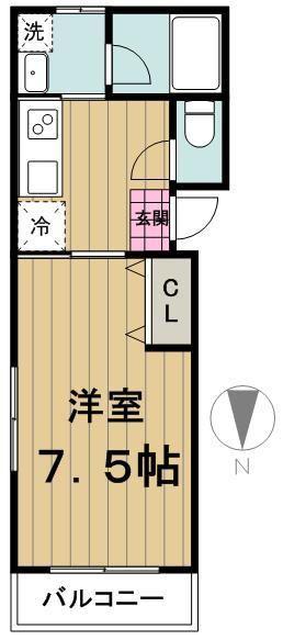 リアメゾンTH(1K/2階)の間取り写真