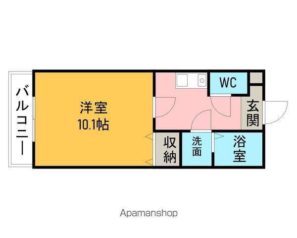 MAISON DE VIVRE I(1K/2階)の間取り写真