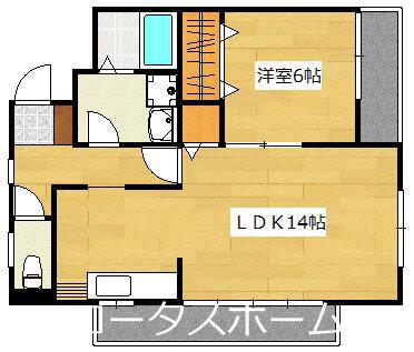 プレステージ国分I(1LDK/6階)の間取り写真