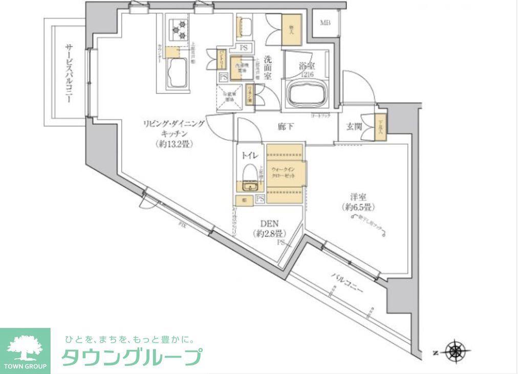 グレーシアフィット羽沢横浜国大(1LDK/4階)の間取り写真