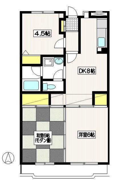 イトーピラ向ヶ丘壱番館(3DK/5階)の間取り写真