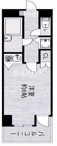 朝日プラザ博多VII(1K/2階)の間取り写真