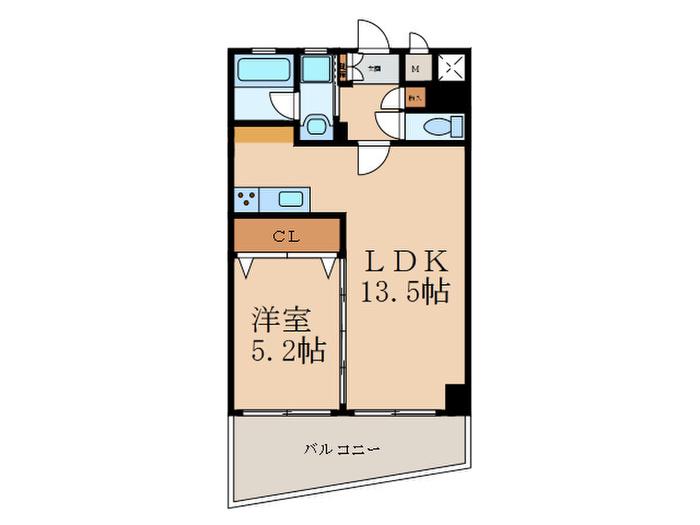 IHD MANSION(1LDK/6階)の間取り写真
