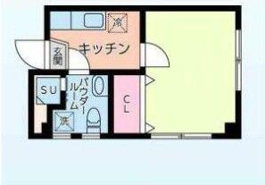 コントレールセンジュベース(1K/3階)の間取り写真