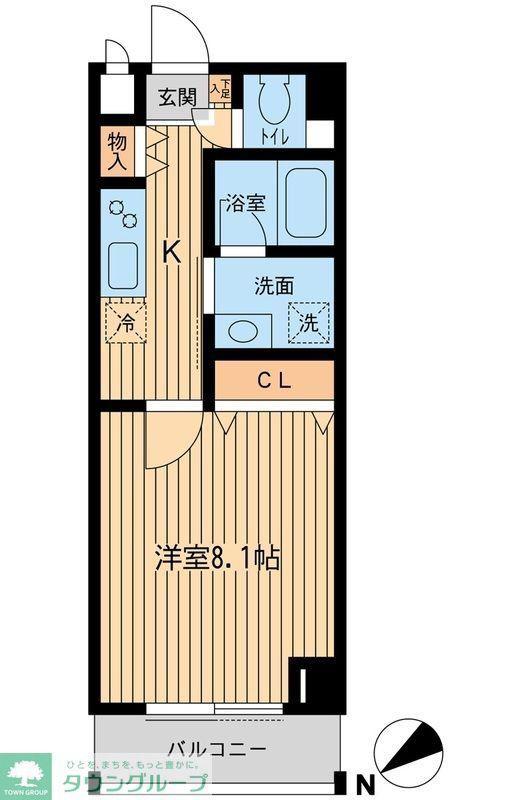 ベルメゾン吉祥寺(1K/5階)の間取り写真