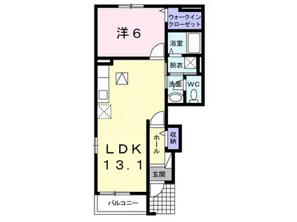 ヴィラ サンライズ ドリームIII(1LDK/1階)の間取り写真
