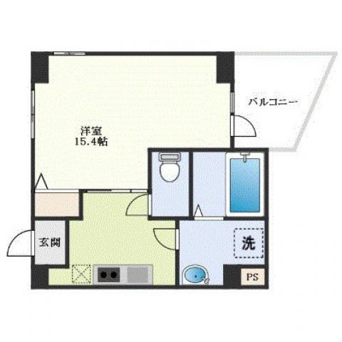 ライフメント国泰寺III(1K/6階)の間取り写真