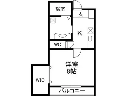 東武伊勢崎線 新伊勢崎駅 徒歩24分 2階建 築19年(1K/1階)の間取り写真