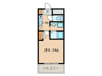 エミール泉(1K/3階)の間取り写真