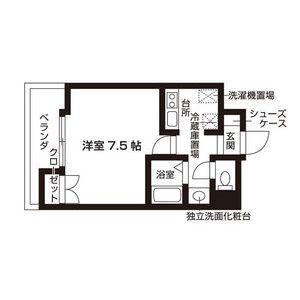 ウイステリア千種(1K/10階)の間取り写真