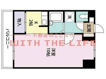 ジョイフルスワノI・II・III(1K/2階)の間取り写真