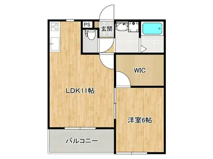 AYAS BASE(1LDK/1階)の間取り写真