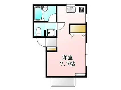シャローム桜台(1K/2階)の間取り写真