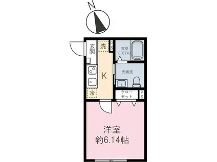 パークアヴェニュー練馬北町(1K/2階)の間取り写真