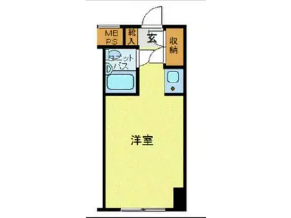 ハローレジデンス西葛西(ワンルーム/2階)の間取り写真