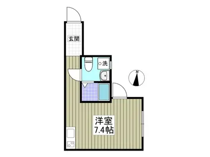 陽だまりのルーチェ(ワンルーム/1階)の間取り写真