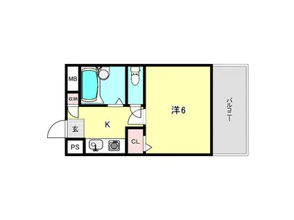 多田マンション(1K/1階)の間取り写真
