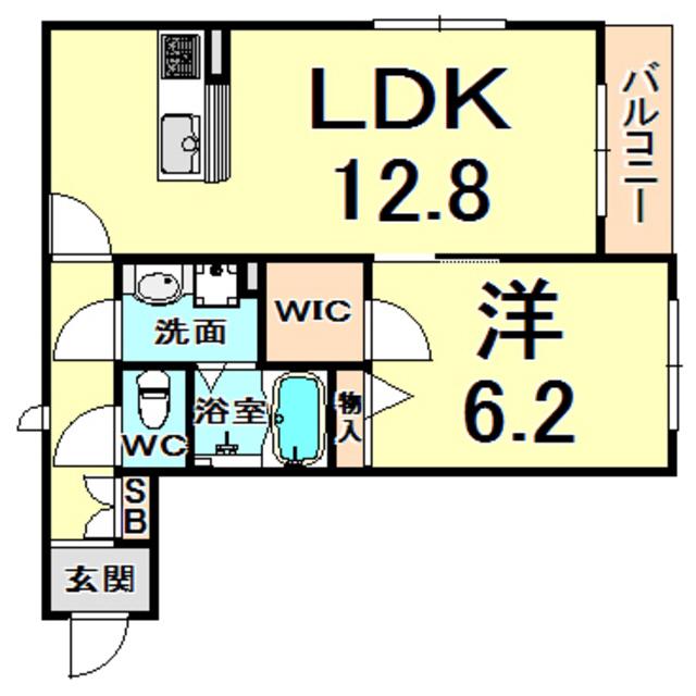 MAISON DE LAPIN(1LDK/3階)の間取り写真