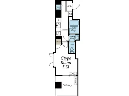 CASA AL MARE(1K/2階)の間取り写真