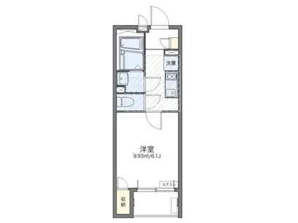 レオネクストクリサンス(1K/2階)の間取り写真