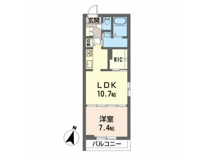 ベレオゴールド(1LDK/3階)の間取り写真