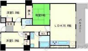 アーバンパーク緑地公園(3LDK/1階)の間取り写真