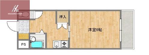 TAIHOメゾン大今里(1DK/4階)の間取り写真