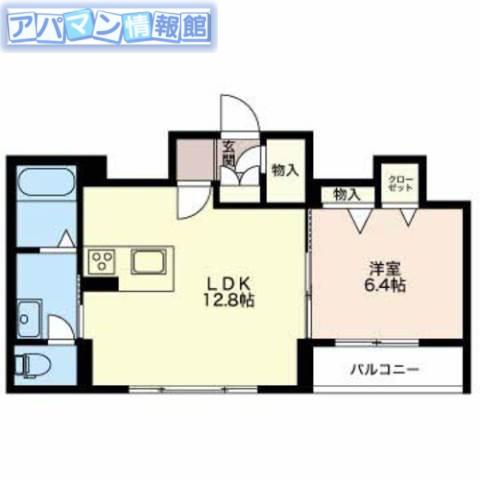 シャーメゾン リラフォート(1LDK/1階)の間取り写真