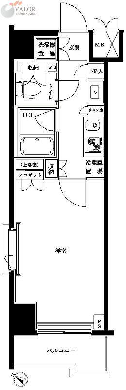 ロアール多摩川南六郷(1K/5階)の間取り写真
