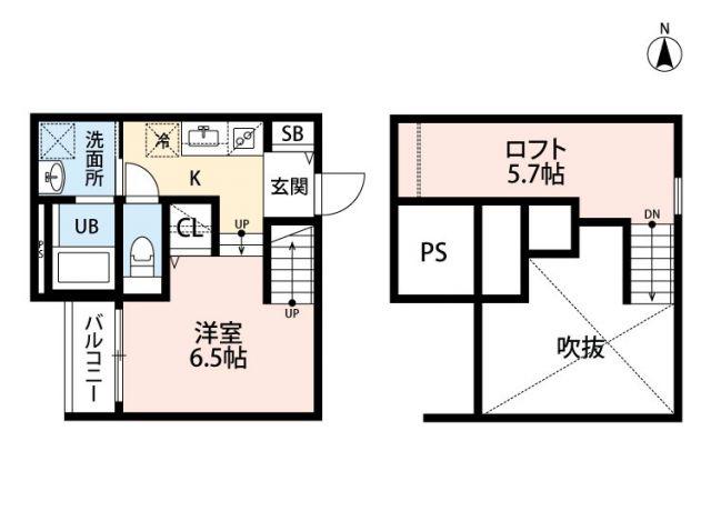 CELESTE八王寺(ワンルーム/1階)の間取り写真