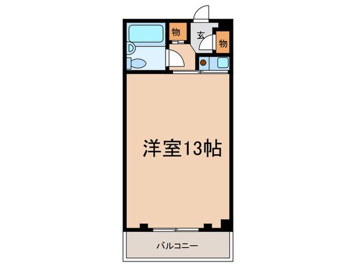 アーベルリバー(ワンルーム/3階)の間取り写真