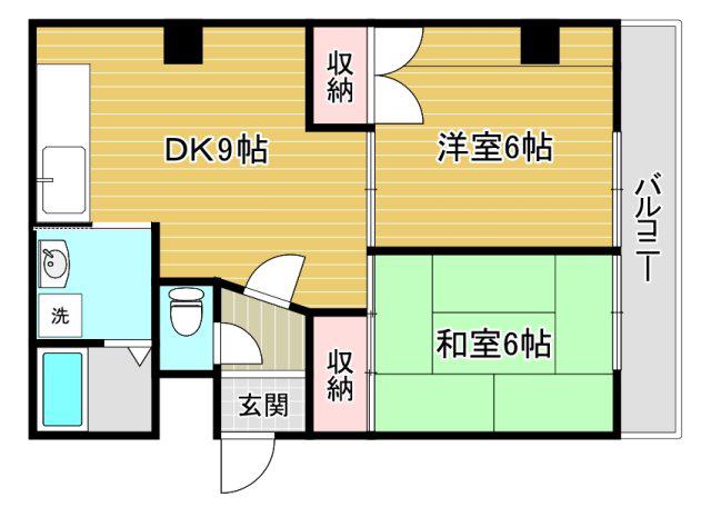 STマンションIII(2DK/2階)の間取り写真