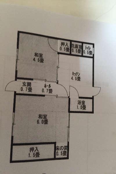 南海本線 紀ノ川駅 徒歩11分 1階建 築58年(2DK/1階)の間取り写真