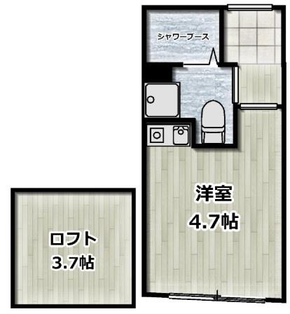 クレール中野(ワンルーム/1階)の間取り写真