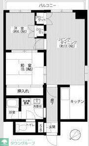 インテーク久里浜(2LDK/3階)の間取り写真