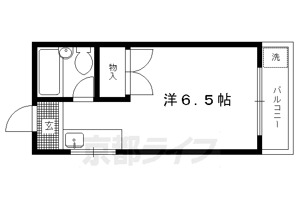 リノステイ千本鞍馬口(1K/3階)の間取り写真