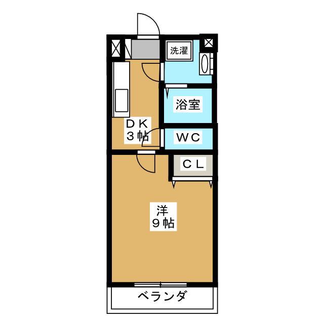 BRANCHE(1K/5階)の間取り写真