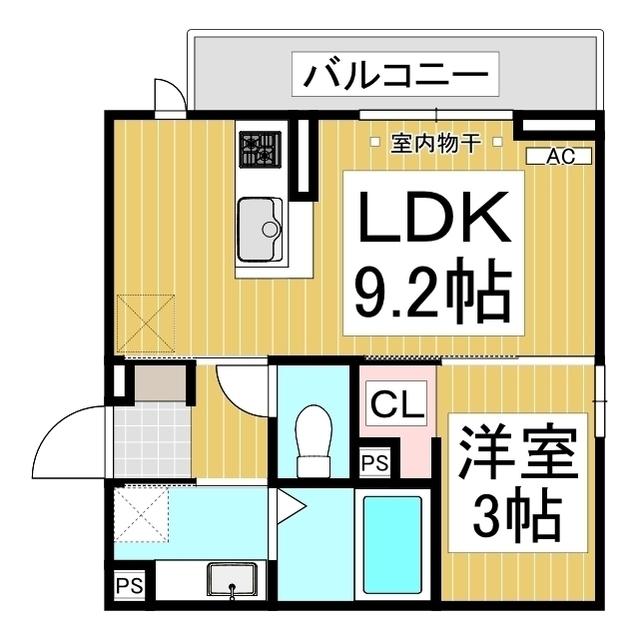 レガーロ(1LDK/3階)の間取り写真