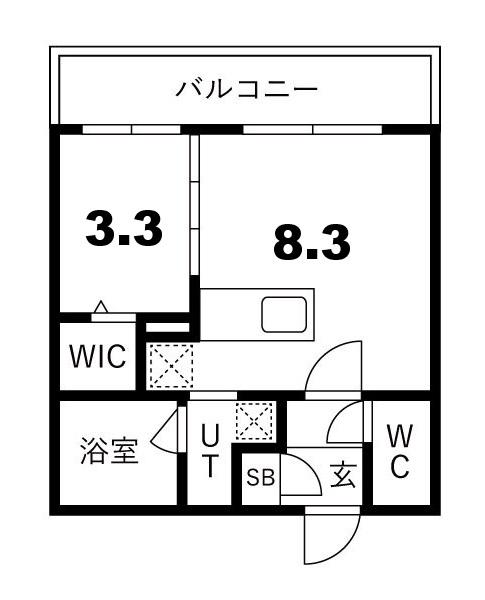 ELITE BASE HOPE II(1LDK/4階)の間取り写真