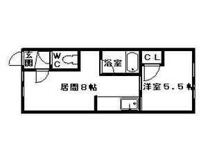 ルーベデンス新道東(1DK/3階)の間取り写真
