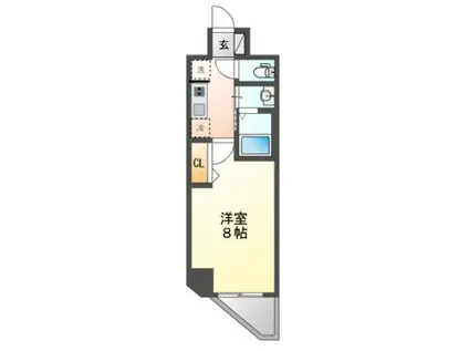 エステムコート名古屋グランツ(1K/7階)の間取り写真