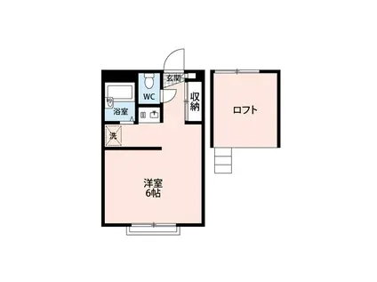 MT.EIGHT三田(1K/2階)の間取り写真