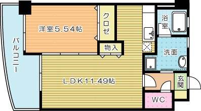 サンシャインII(1LDK/8階)の間取り写真
