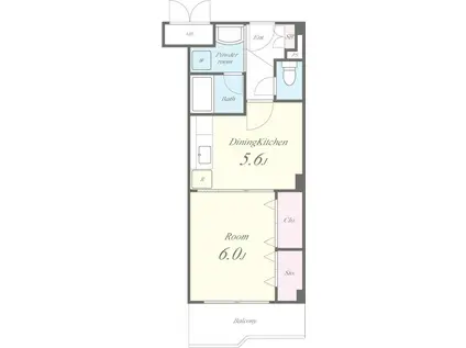 ベルナードコンフォート(1DK/1階)の間取り写真