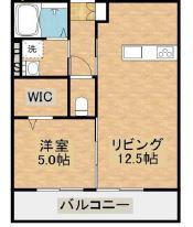 エリタージュ エモーション(1LDK/1階)の間取り写真