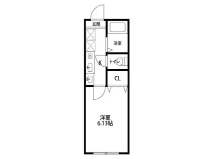境グリーンハイツ(1K/2階)の間取り写真